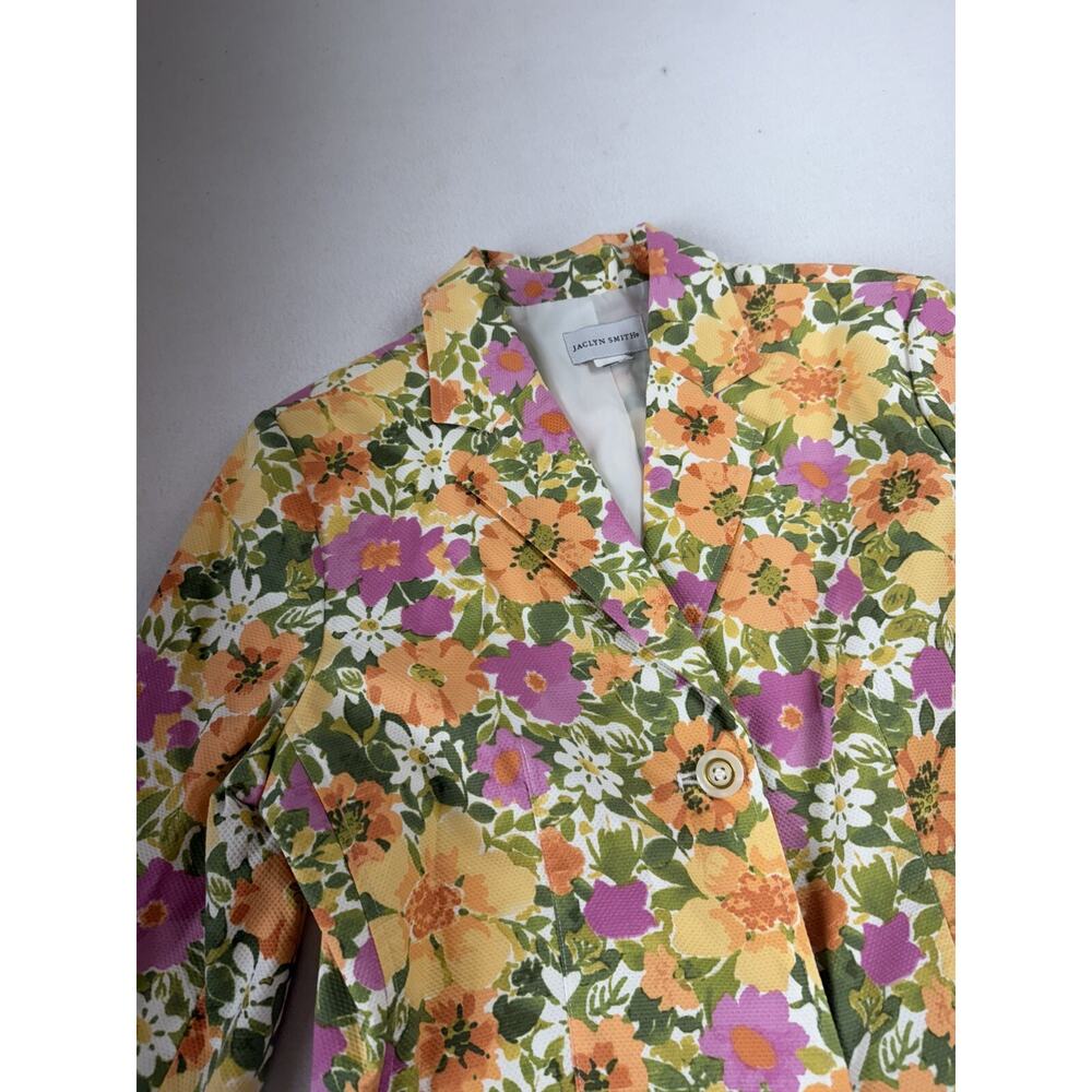 Jaclyn Smith Floral Spring Blazer Size 12 Easter Garden Church Grandma